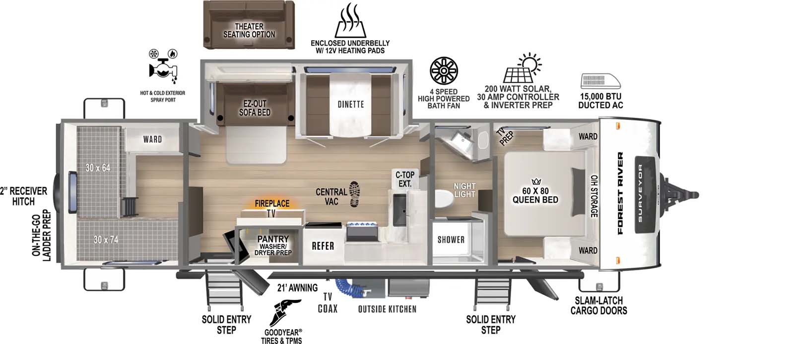 296QBLE Floorplan Image